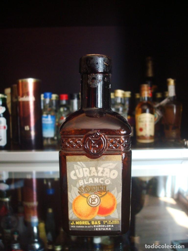 Coleccionismo de vinos y licores: Curazao Blanco J. Morel Bas (Botell&iacute;n) Por abrir