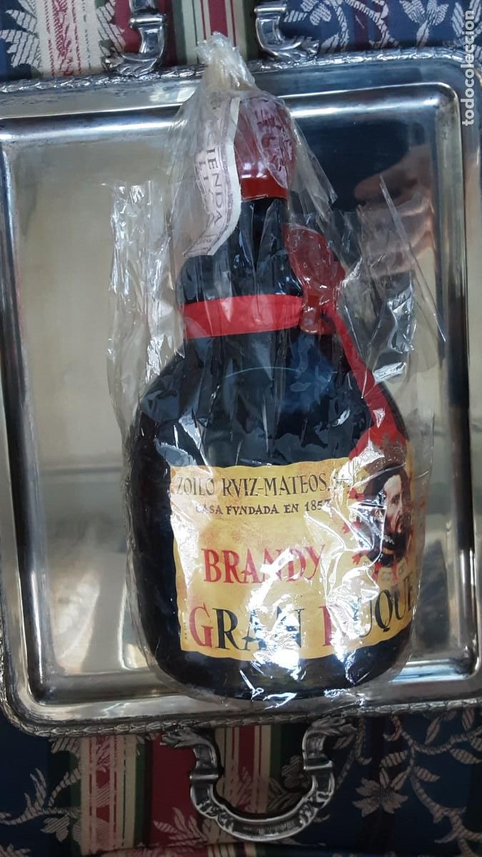 Collectionnisme de vins et liqueurs: DUQUE DE ALBA Xerez Reserva con precinto de 4 pesetas