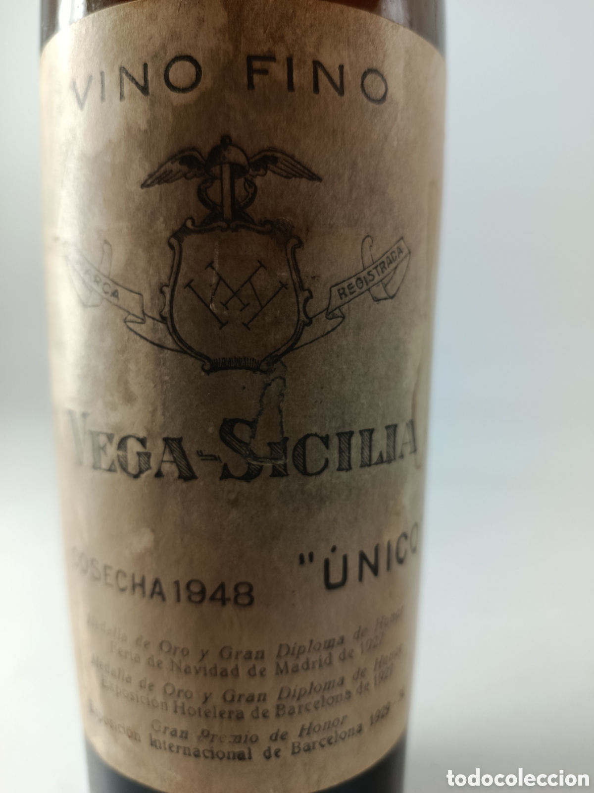 Coleccionismo de vinos y licores: 1 botella Vega Sicilia &uacute;nico de 1948
