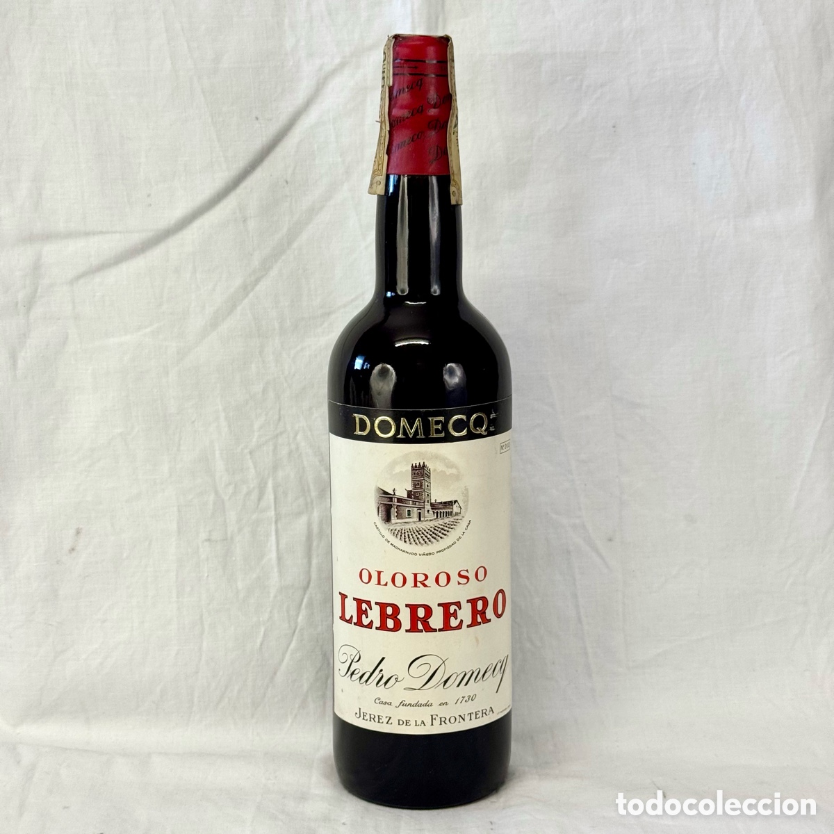 Coleccionismo de vinos y licores: BOTELLA GRANDE JEREZ OLOROSO LEBRERO PEDRO DOMEQ JEREZ DE LA FRONTERA VINO LICOR CADIZ