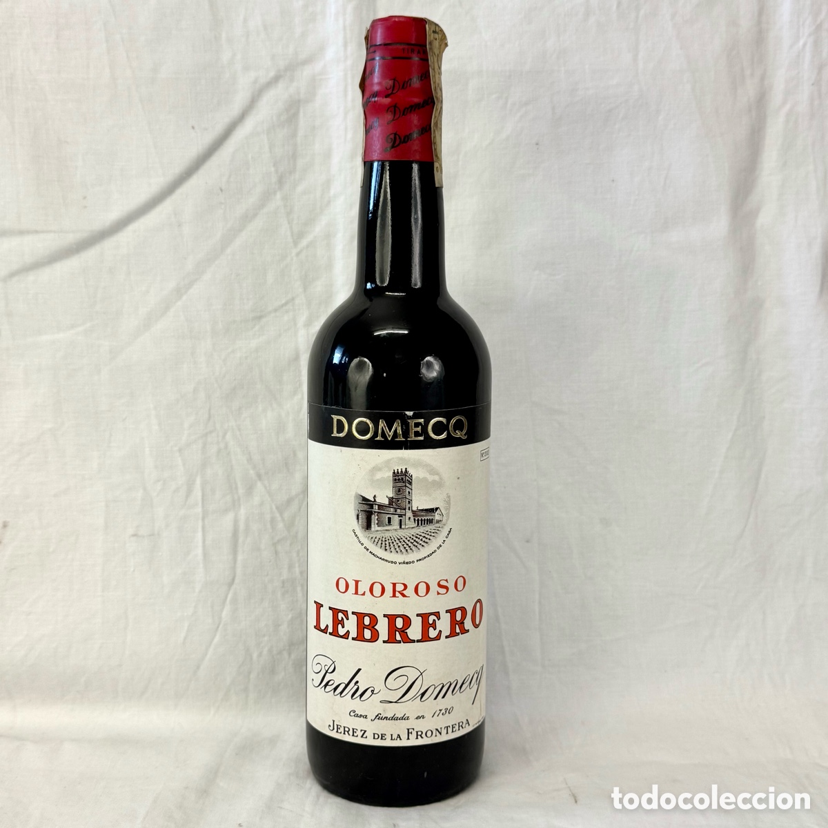 Coleccionismo de vinos y licores: BOTELLA GRANDE JEREZ OLOROSO LEBRERO PEDRO DOMEQ JEREZ DE LA FRONTERA VINO LICOR CADIZ