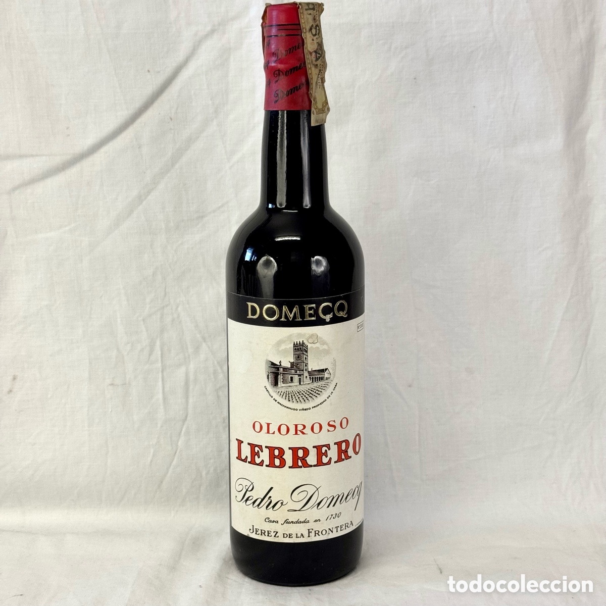 Coleccionismo de vinos y licores: BOTELLA GRANDE JEREZ OLOROSO LEBRERO PEDRO DOMEQ JEREZ DE LA FRONTERA VINO LICOR CADIZ