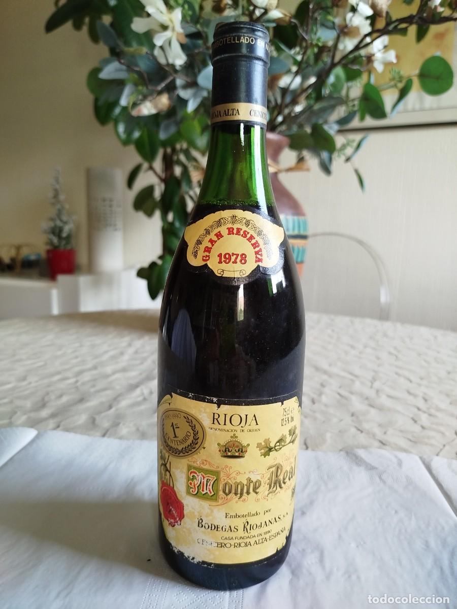 Coleccionismo de vinos y licores: Monte Real Gran Reserva 1978 Bodegas Riojanas