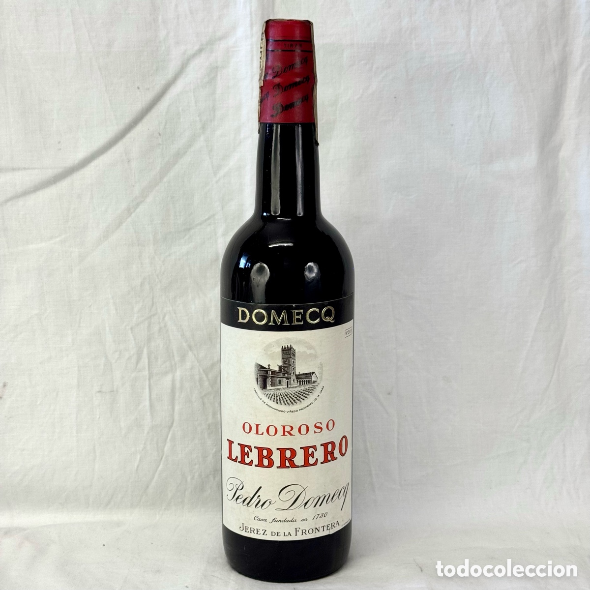 Coleccionismo de vinos y licores: BOTELLA GRANDE JEREZ OLOROSO LEBRERO PEDRO DOMEQ JEREZ DE LA FRONTERA VINO LICOR CADIZ