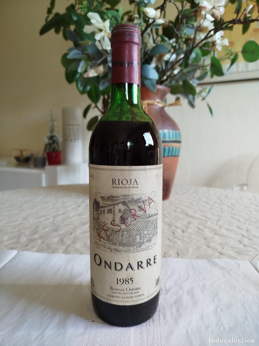 Coleccionismo de vinos y licores: Ondarre Reserva 1985