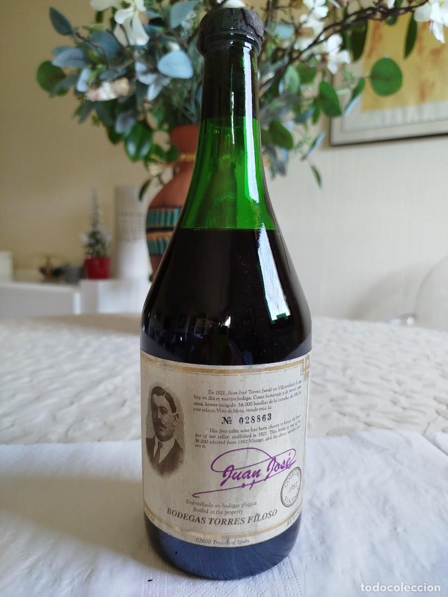 Coleccionismo de vinos y licores: Torres Filoso Vintage 1982; botella numerada, edici&oacute;n especial