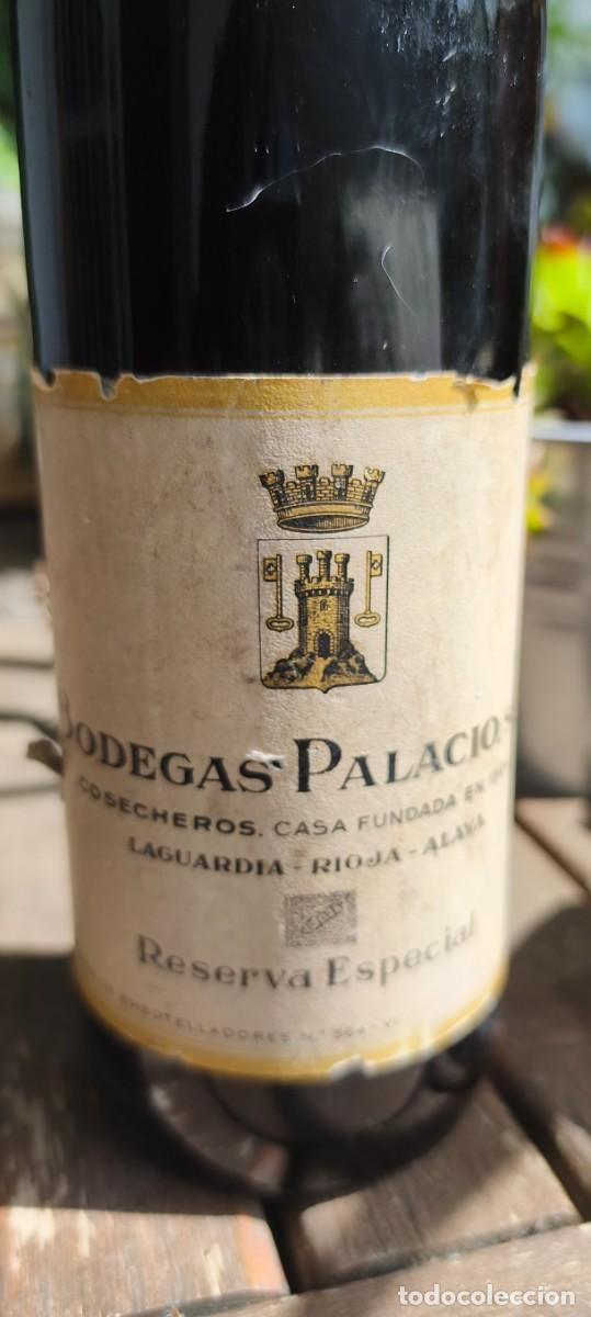 Coleccionismo de vinos y licores: Vino Rioja cosecha 1935 Bodegas Palacios Reserva Especial