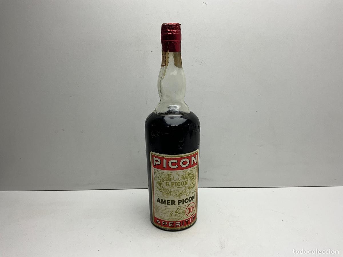 Coleccionismo de vinos y licores: BOTELLA DE AMER PIC&Oacute;N - TAPON DE CORCHO - BOTELLAS DE 100 cl - 30&deg;