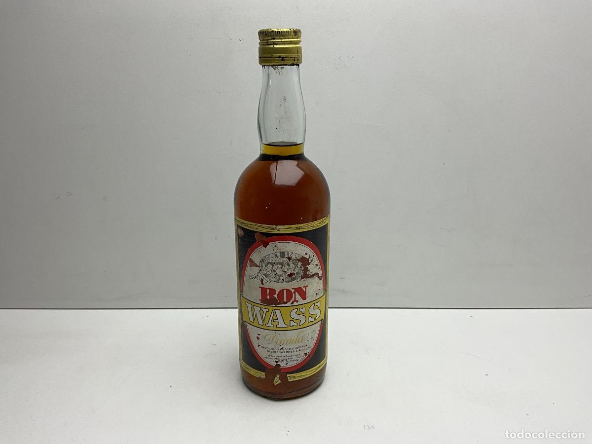 Coleccionismo de vinos y licores: BOTELLA DE RON WASS DORADO - DESTILERIAS WASS - 75 CL 45&ordm; - PCTO 8 PTAS