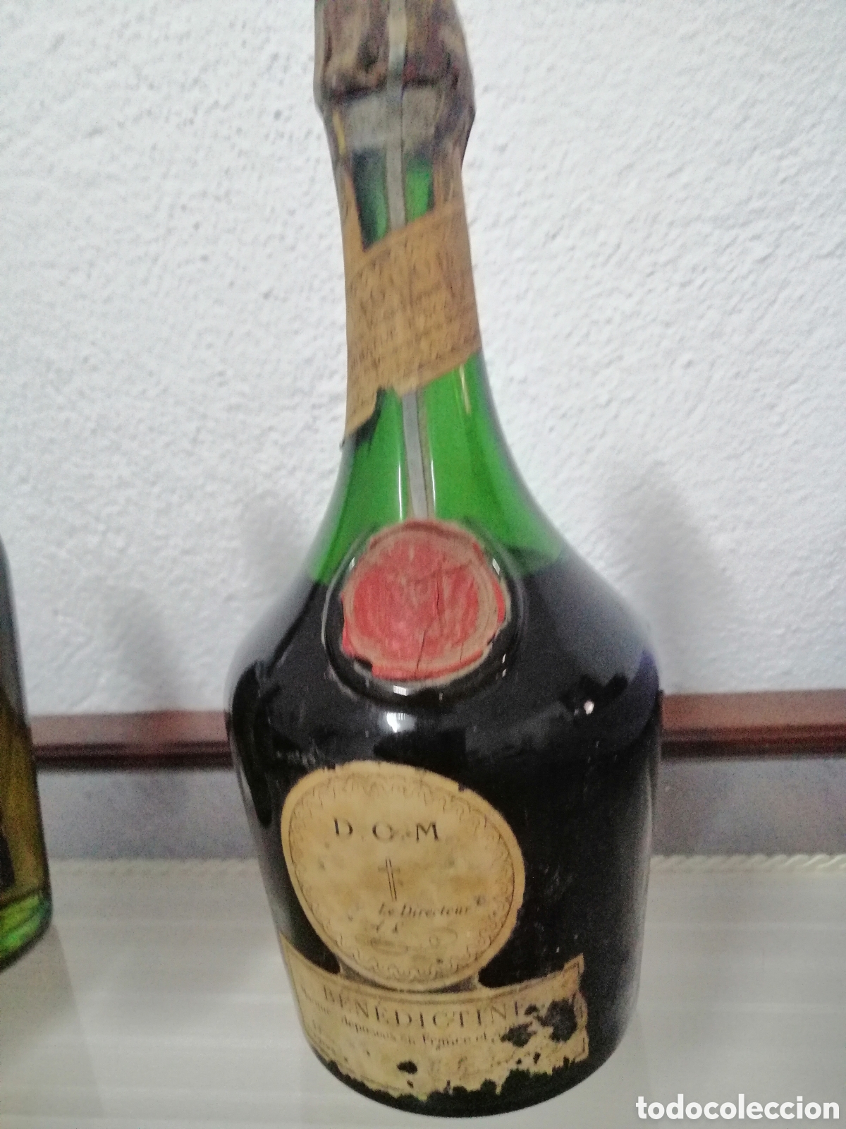 Coleccionismo de vinos y licores: Antigua Botella Benedictine
