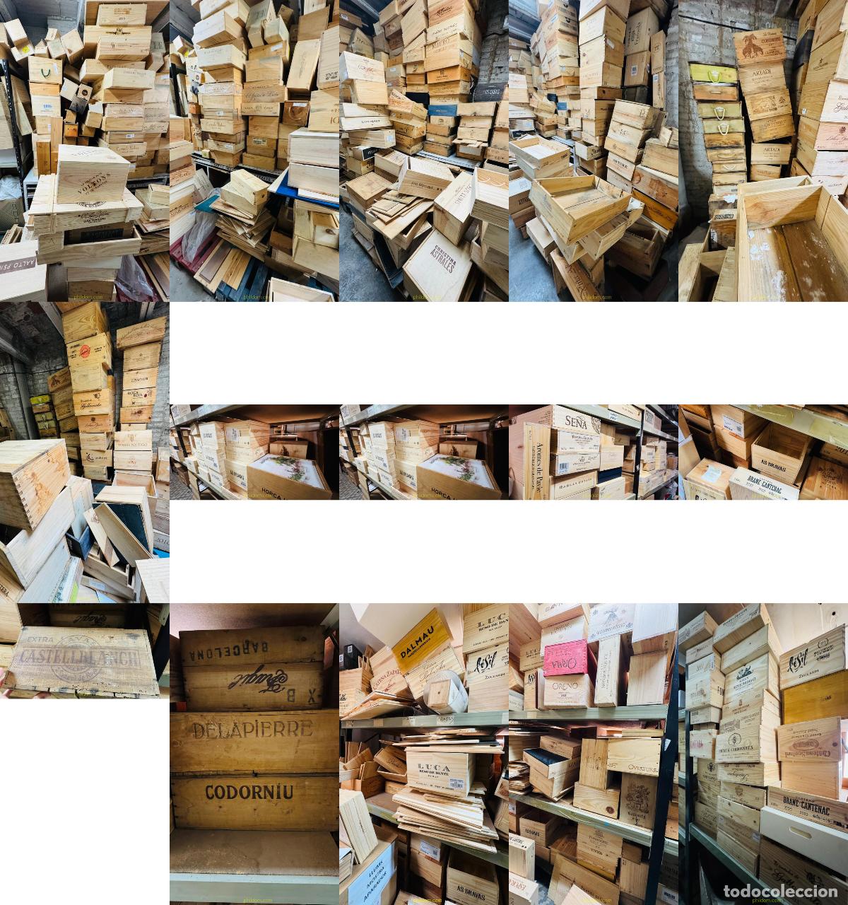 Coleccionismo de vinos y licores: IMPRESIONANTE LOTE CAJAS DE VINO 800 cajas aprox