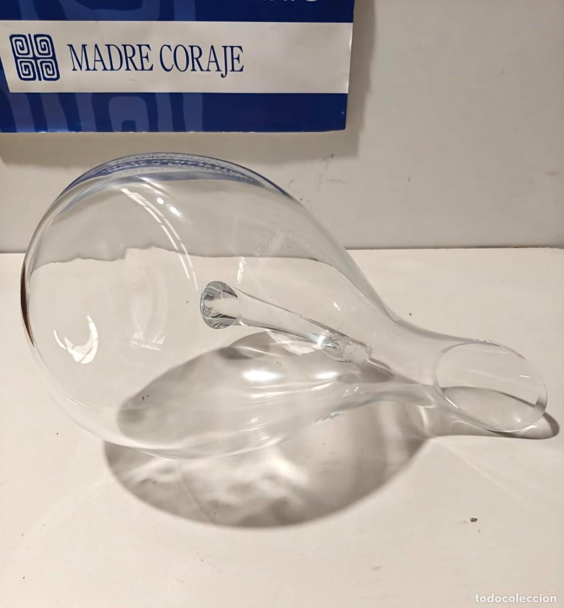 Coleccionismo de vinos y licores: Decantadora de vino en cristal de Bohemia