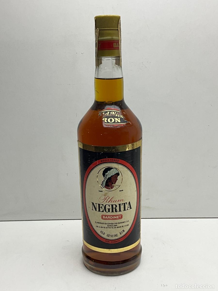Coleccionismo de vinos y licores: BOTELLA DE RON NEGRITA INTENSO BARDINET - 100 CL 54&ordm; - PCTO 4 PTAS