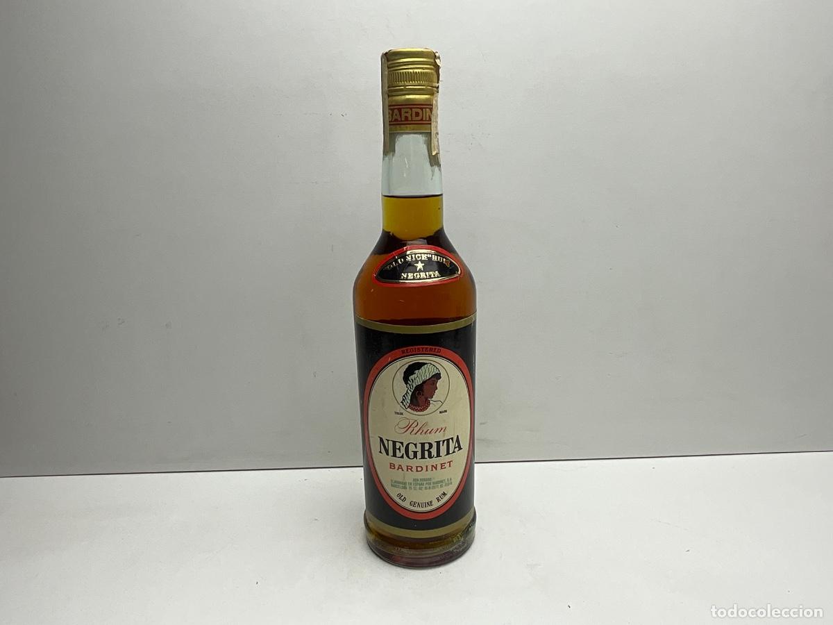 Coleccionismo de vinos y licores: BOTELLA DE RON NEGRITA BARDINET OLD GENUINE RUM - 75 CL 40 &ordm; - PCTO 8 PTAS - TAPON DE ROSCA