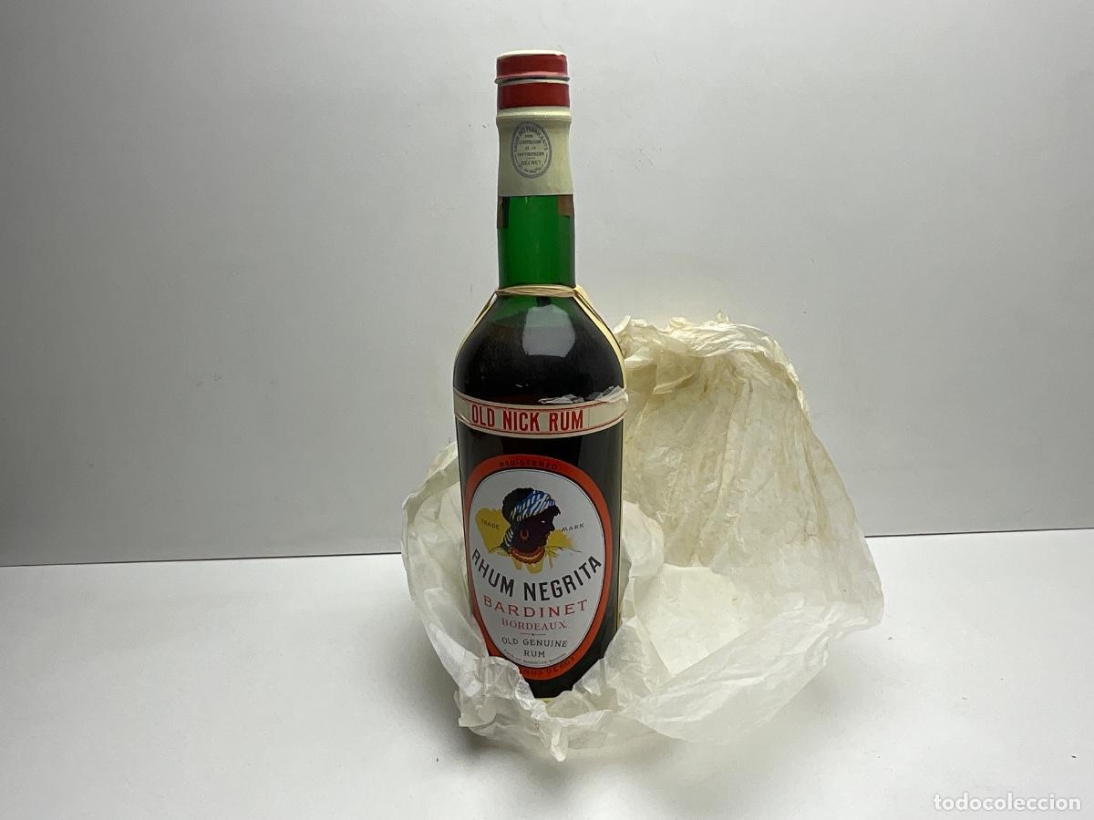Coleccionismo de vinos y licores: RON - RHUM NEGRITA BARDINET BURDEAUX - TAPON CORCHO A&Ntilde;OS 60