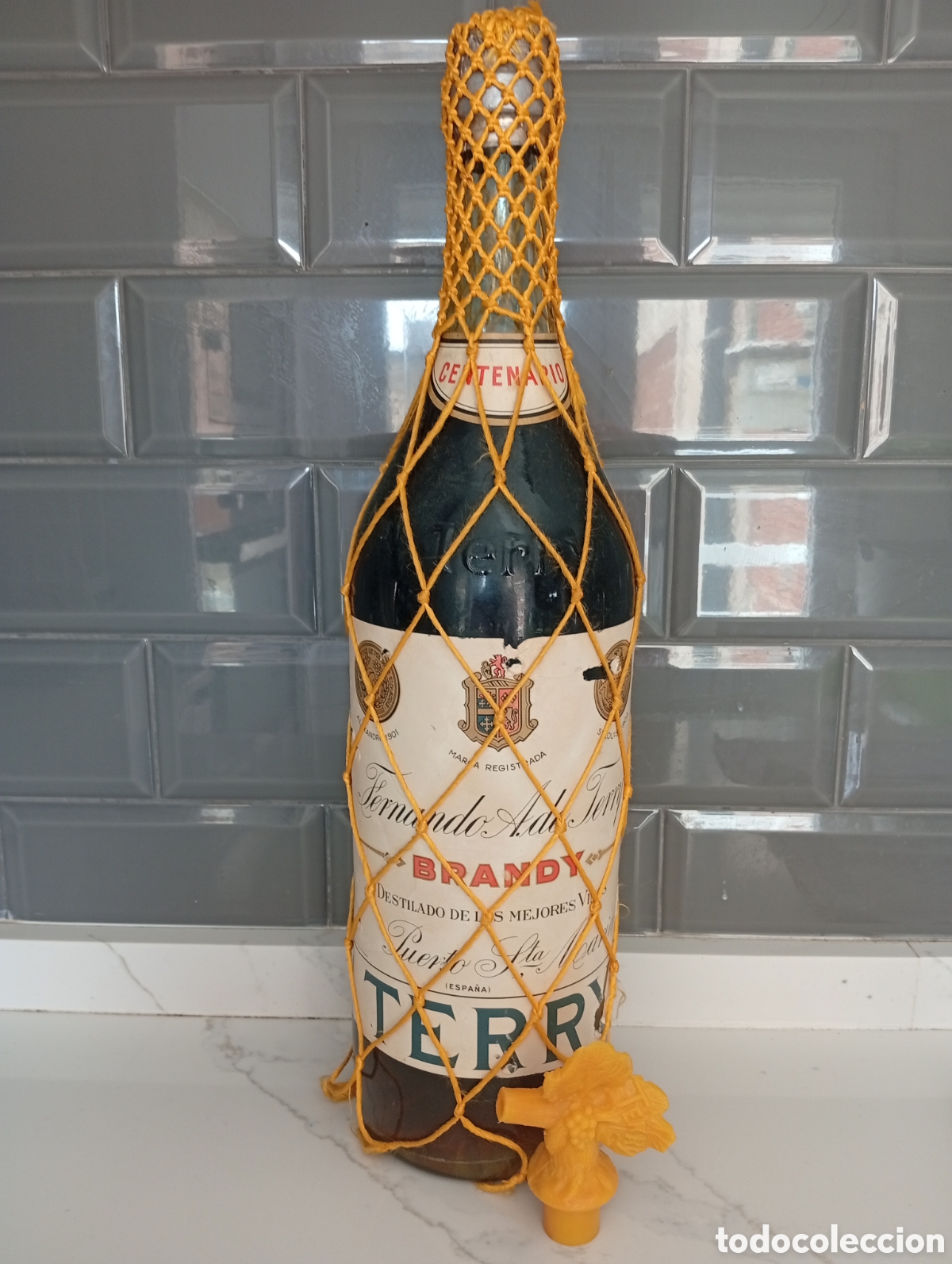 Coleccionismo de vinos y licores: Botella brandy Terry centenario