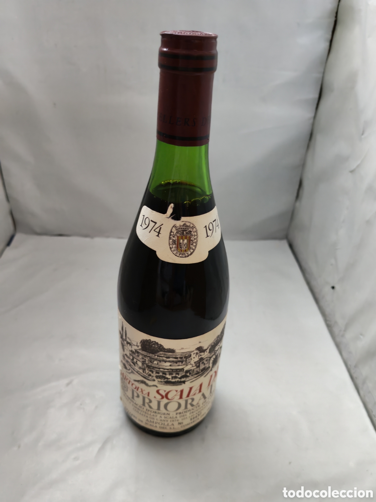 Coleccionismo de vinos y licores: Vino de colecci&oacute;n CARTOIXA SCALA DEI PRIORAT 1974 (Edici&oacute;n numerada, etiquetas en perfecto estado)