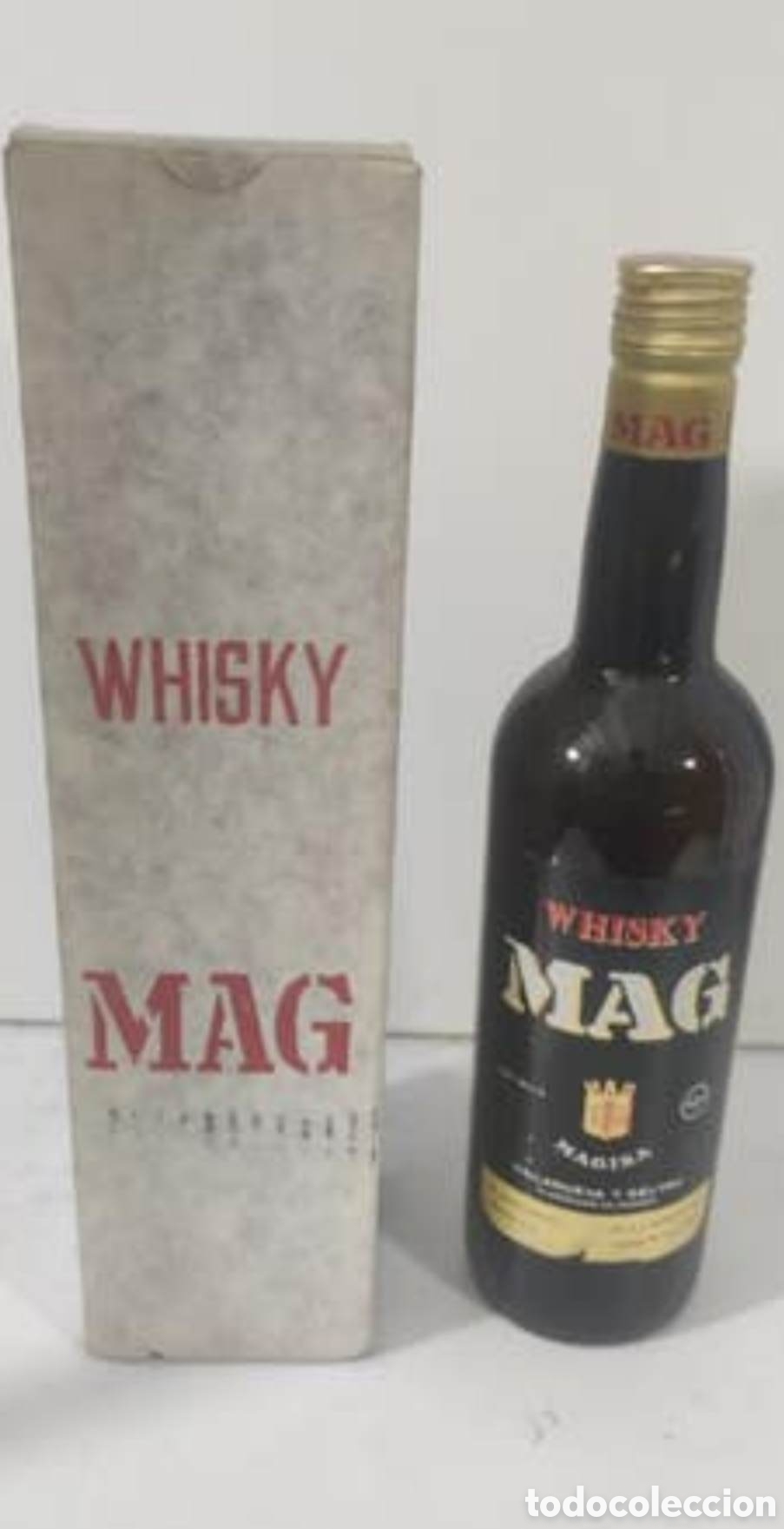 Colecionismo de vinhos e licores: Whisky Mag con caja original.
