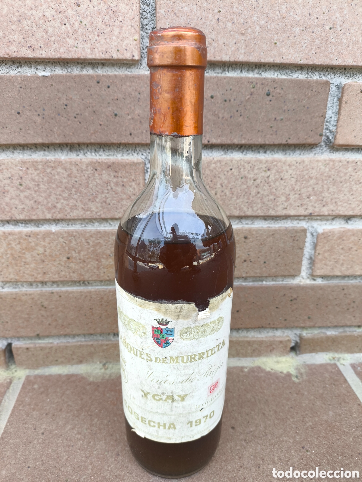 Coleccionismo de vinos y licores: Botella vino Marqu&eacute;s de Murrieta ygay blanco 1970