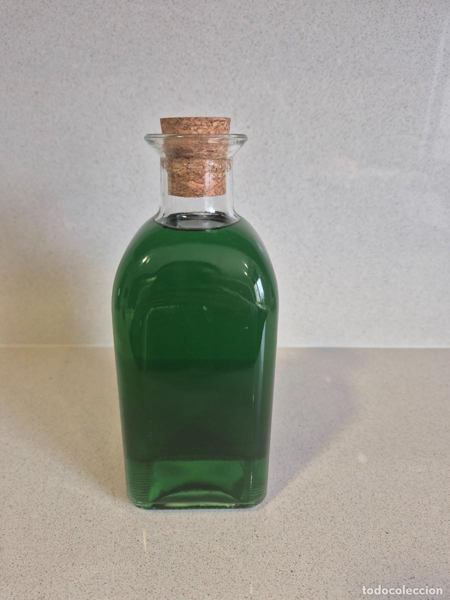 Coleccionismo de vinos y licores: Botella licor de menta casero 70ml