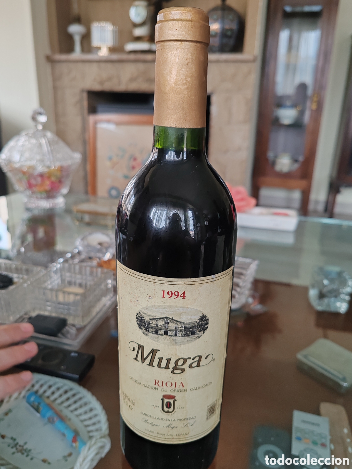 Coleccionismo de vinos y licores: Botella vino Muga 1994 Rioja