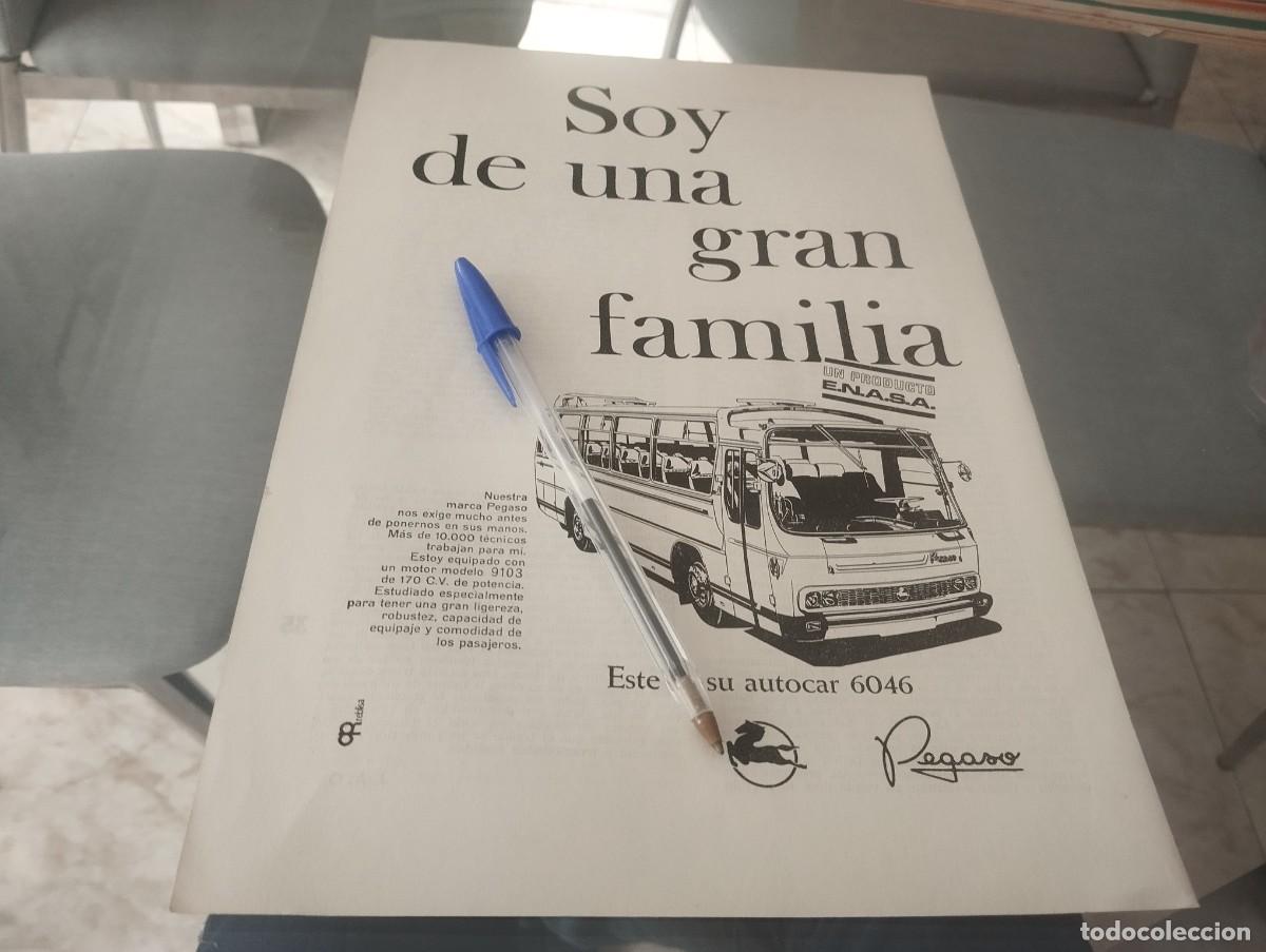 Coleccionismo de vinos y licores: AUTOCAR PEGASO 6046 ENASA ANUNCIO PUBLICIDAD REVISTA 1970