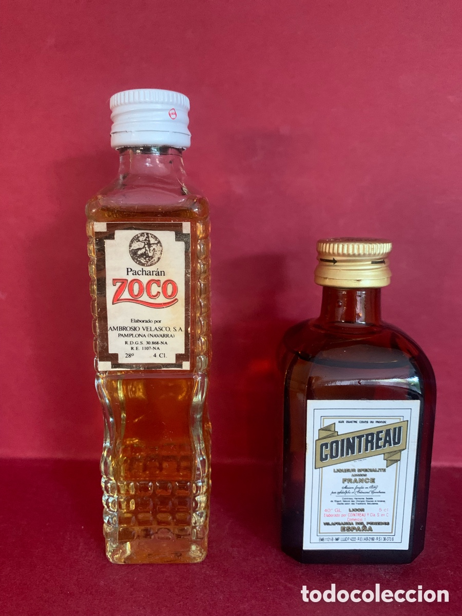 Coleccionismo de vinos y licores: COINTREAU & ANIS CASTELLANA BOTELLINES BOTELLA SELLADA VINTAGE