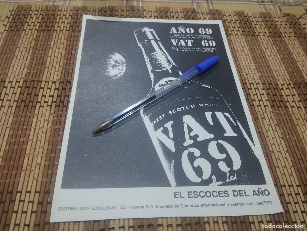 Coleccionismo de vinos y licores: WHISKY VAT 69 ANUNCIO PUBLICIDAD REVISTA 1969