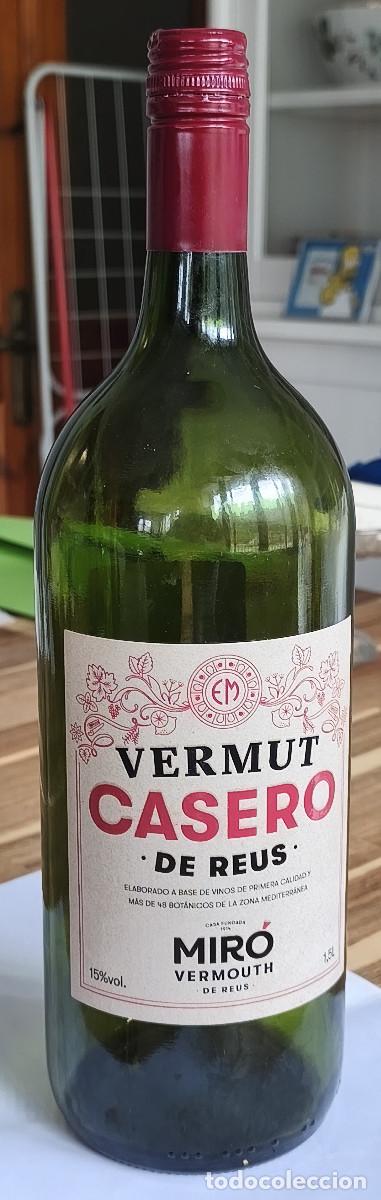 Coleccionismo de vinos y licores: BOTELLA VACIA VERMUT CASERO MIR&Oacute; DE REUS