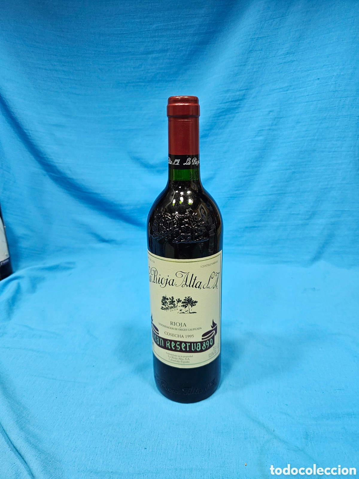 Colecionismo de vinhos e licores: BOTELLA VINO TINTO. LA RIOJA ALTA. COSECHA 1995 GRAN RESERVA 890.