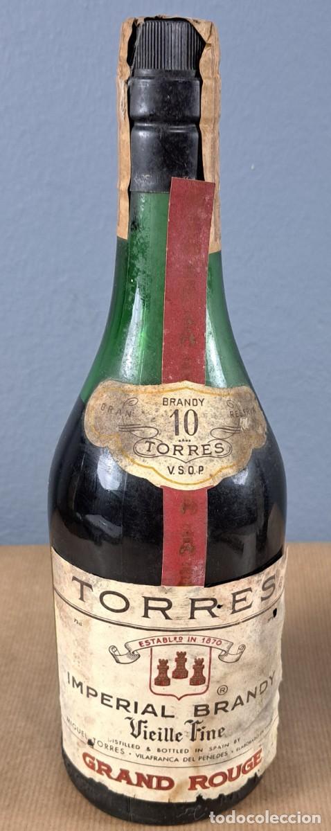 Coleccionismo de vinos y licores: Torres 10, Imperial Brandy, Vielle fine, a&ntilde;os 70-80