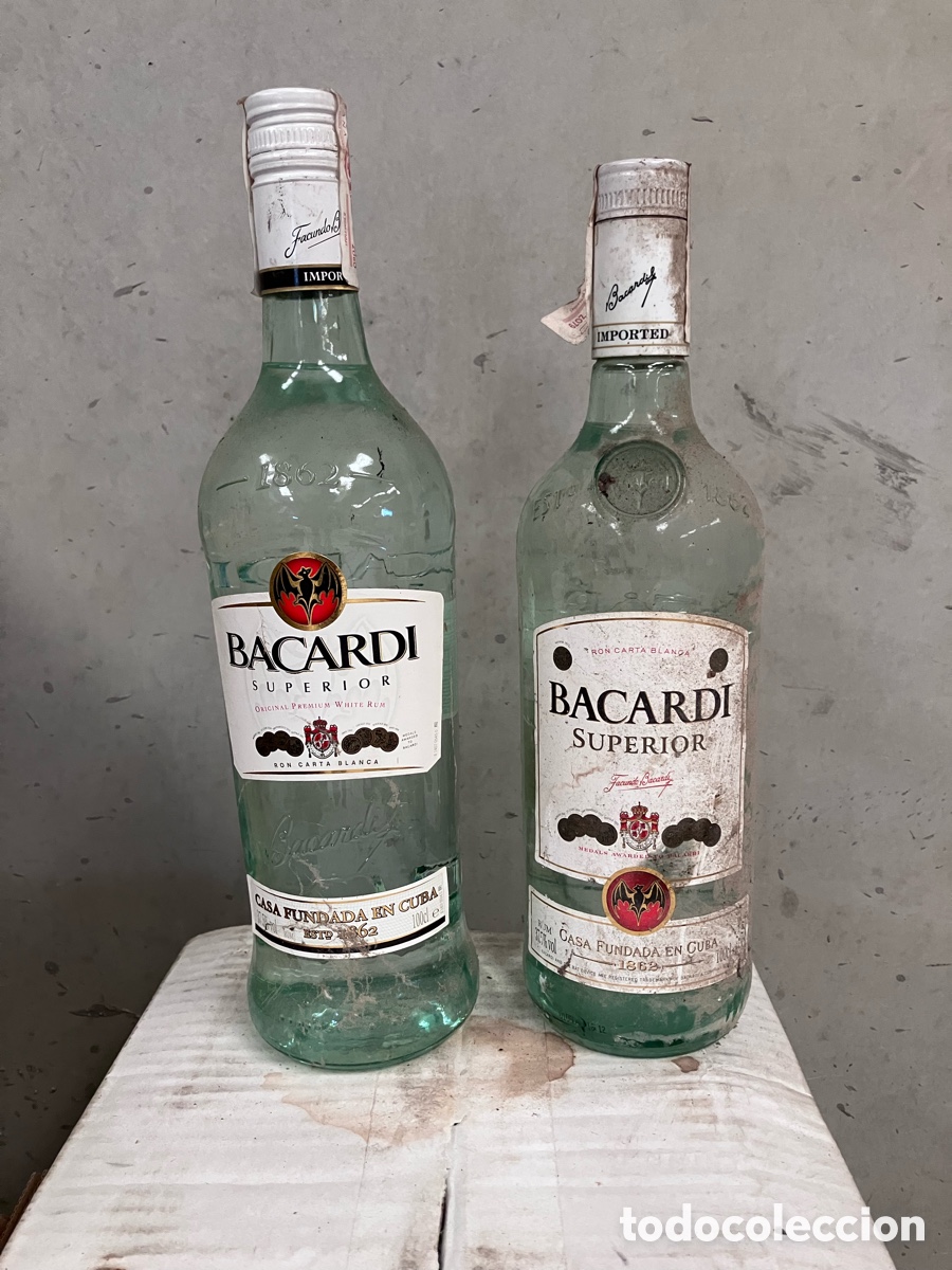 Coleccionismo de vinos y licores: Bacardi dos botellas
