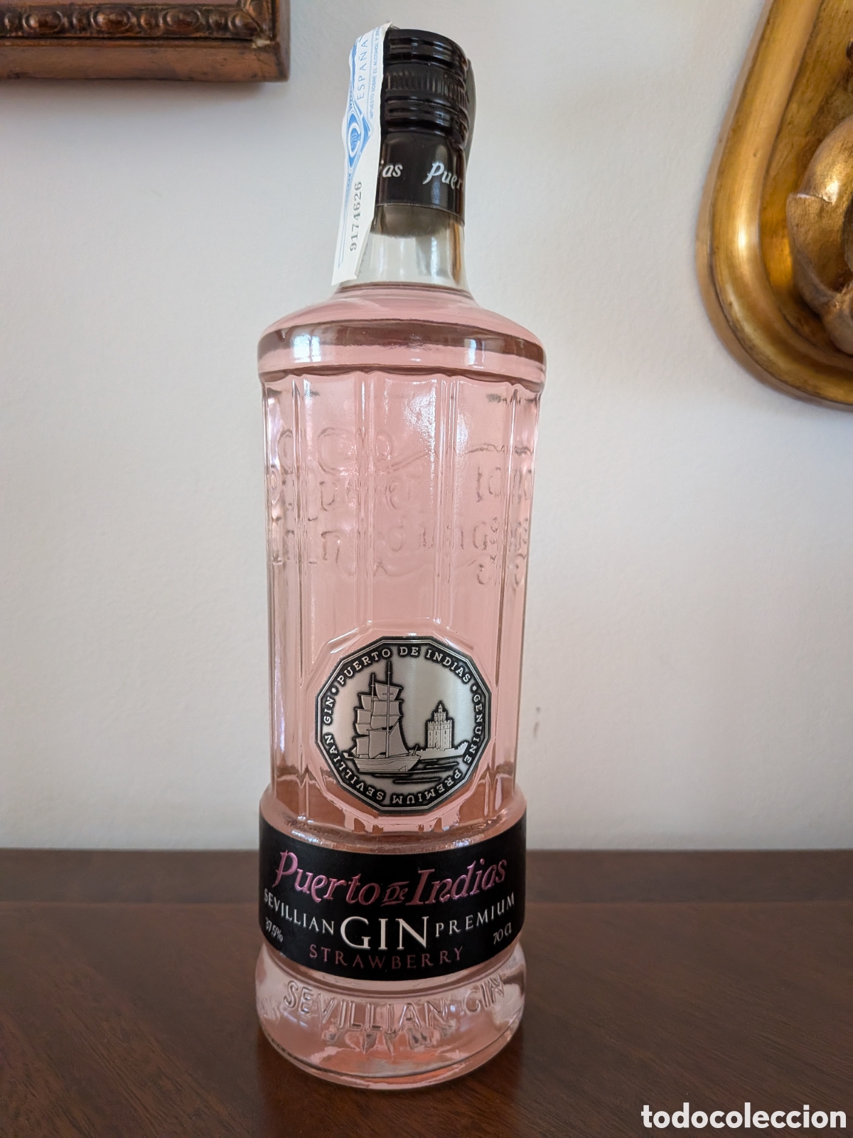 Coleccionismo de vinos y licores: Botella Puerto de Indias. Preguntada
