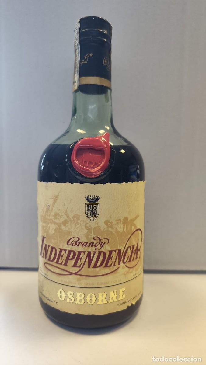 Coleccionismo de vinos y licores: Brandy Independencia - Solera Gran Reserva - 70&acute;s / 80&acute;s Sello 8 Pesetas