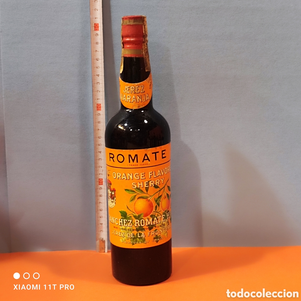 Coleccionismo de vinos y licores: Botella Romate Orange flavored sherry