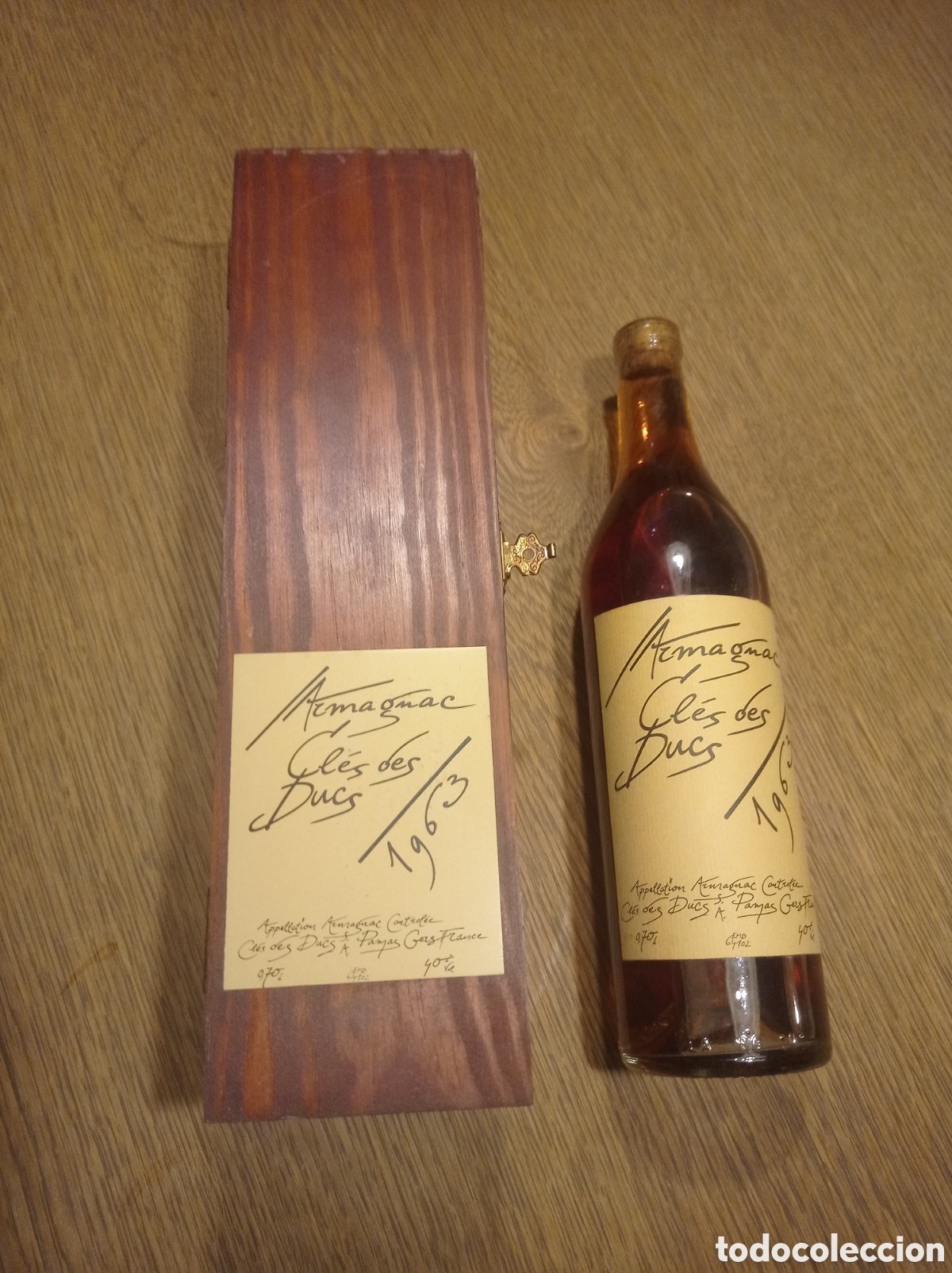 Coleccionismo de vinos y licores: Armagnac Cles Des Ducs 1963
