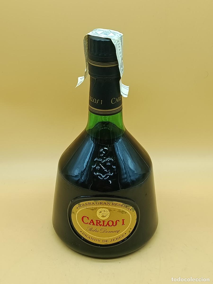 Coleccionismo de vinos y licores: BOTELLA BRANDY DE JEREZ CARLOS I SOLERA GRAN RESERVA. 70CL. NUNCA ABIERTA.