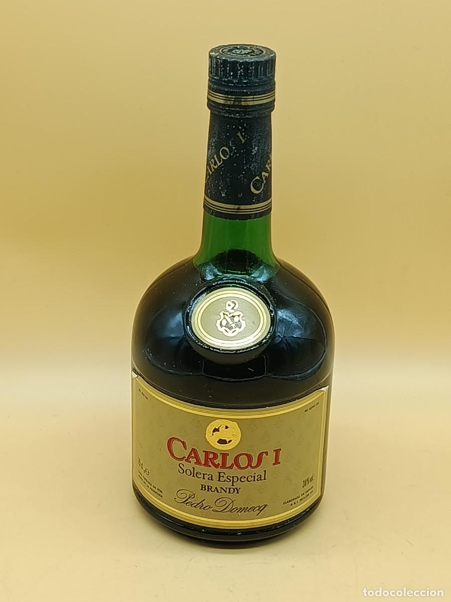 Coleccionismo de vinos y licores: BOTELLA BRANDY DE JEREZ CARLOS I SOLERA GRAN RESERVA. 70CL. PRECINTADA