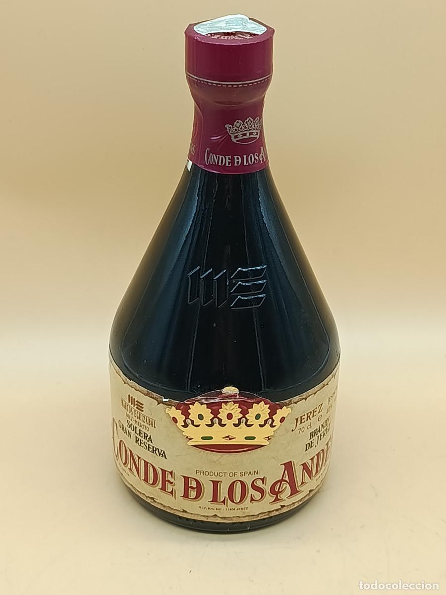 Coleccionismo de vinos y licores: BOTELLA BRANDY DE JEREZ CONDE DE LOS ANDES SOLERA GRAN RESERVA. 70CL. PRECINTADA.