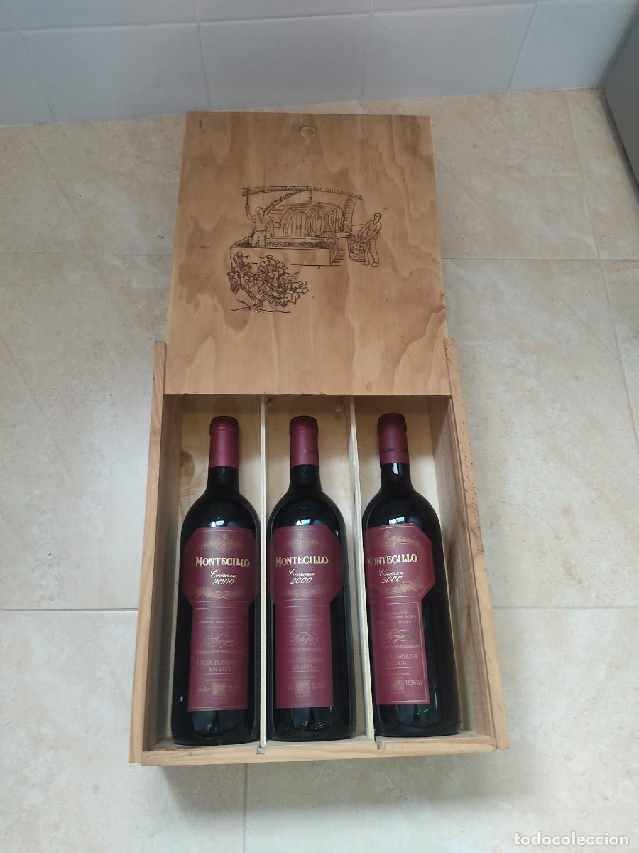 Coleccionismo de vinos y licores: 3 Botellas Vino Montecillo Crianza 2000