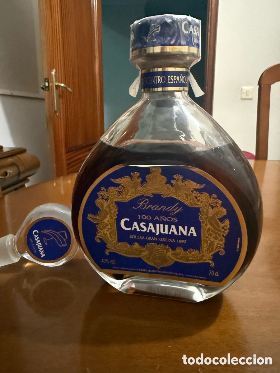 Coleccionismo de vinos y licores: Brandy casajuana 100 a&ntilde;os
