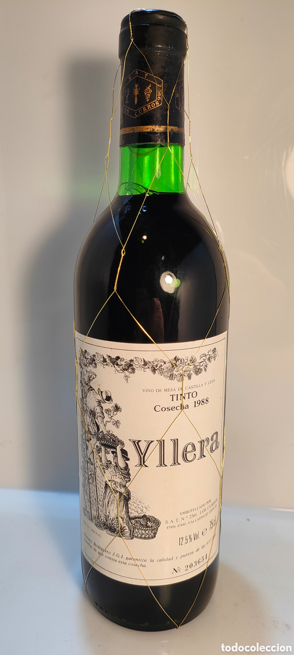 Coleccionismo de vinos y licores: Vino YLLERA 1988 Crianza Espa&ntilde;a Castilla - Le&oacute;n