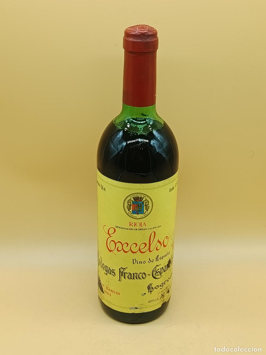 Coleccionismo de vinos y licores: BOTELLA VINO EXCELSO GRAN RESERVA 1964. RIOJA TINTO. PRECINTADA. 75CL. BODEGAS FRANCO ESPA&Ntilde;OLAS.