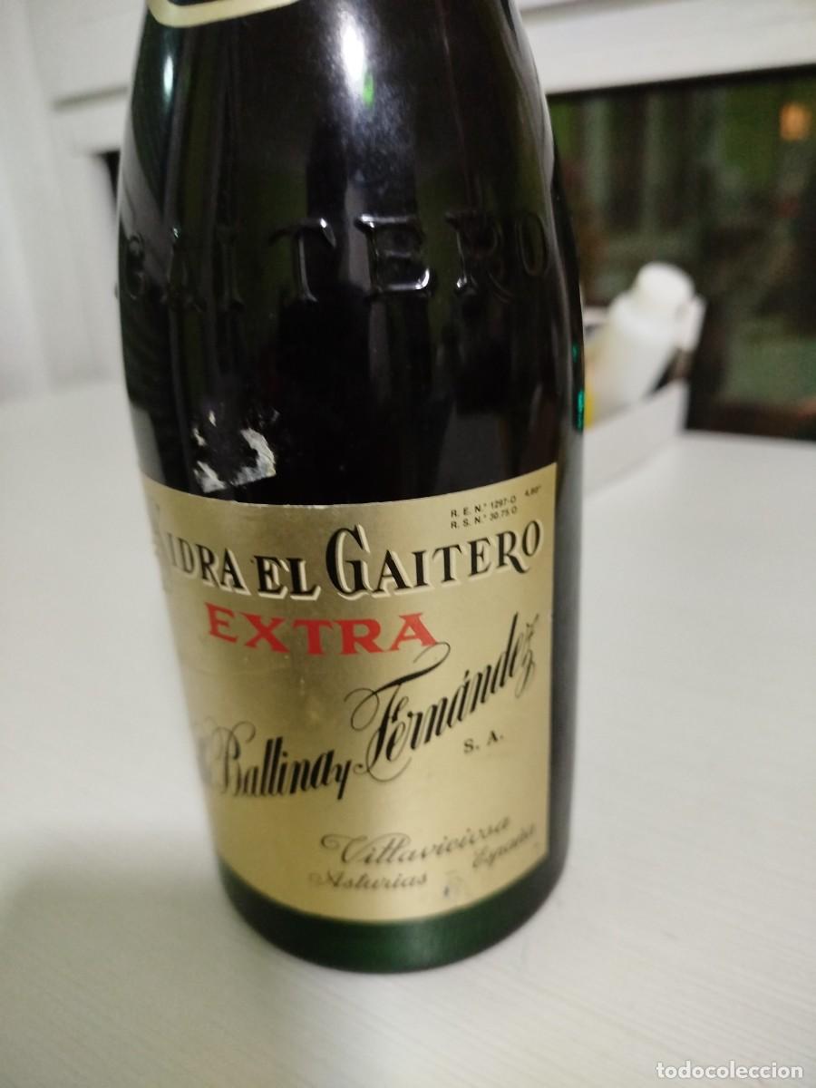 Coleccionismo de vinos y licores: Sidra el gaitero extra - Foto 4