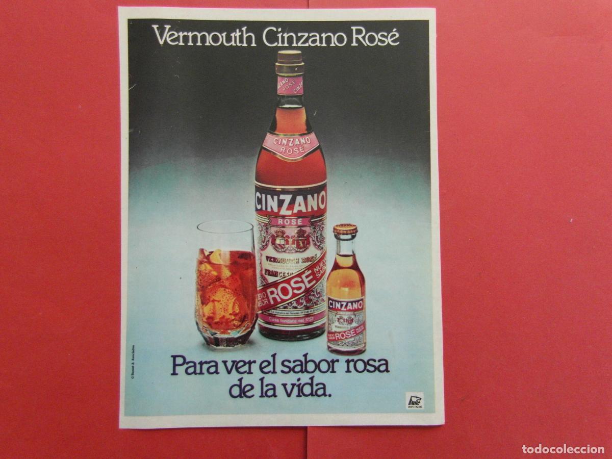 Collection of wines and liquors: PUBLICIDAD 1979 - CINZANO ROSE
