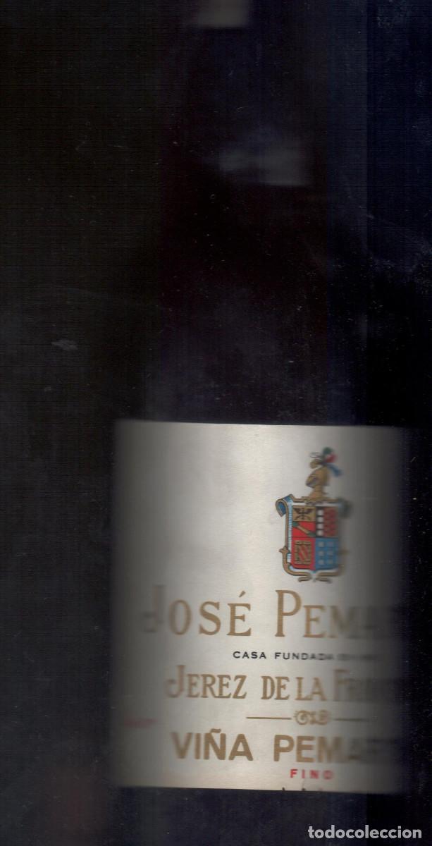 Coleccionismo de vinos y licores: Jerez, FINO,Jos&eacute; Pemartin.Llena,sin desprecintar,Finales de los 70 &iexcl;&iexcl;+ de 40a&ntilde;os de antiguedad!!