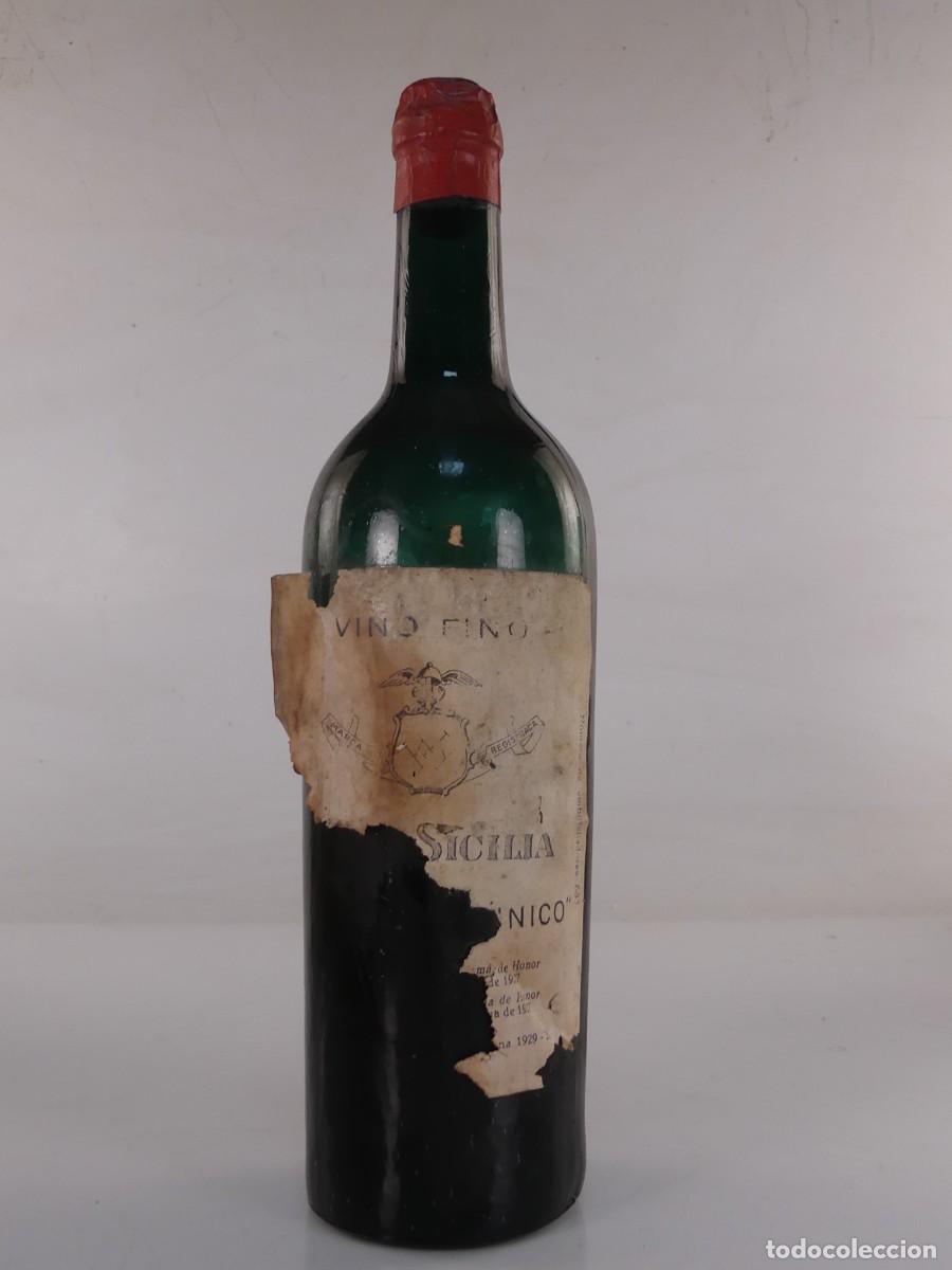 Coleccionismo de vinos y licores: BOTELLA DE VINO FINO SEMILLENA DE MESA. BODEGAS VEGA SICILIA. UNICO - OBJETO DE COLECCI&Oacute;N