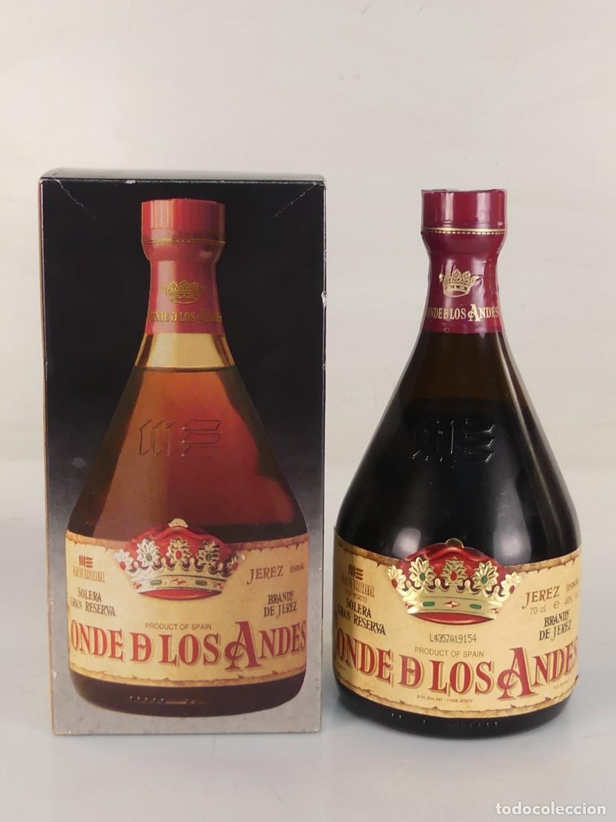 Coleccionismo de vinos y licores: BRANDY DE JEREZ CONDE DE LOS ANDES &ndash; SOLERA GRAN RESERVA CON CAJA OBJETO DE COLECCI&Oacute;N