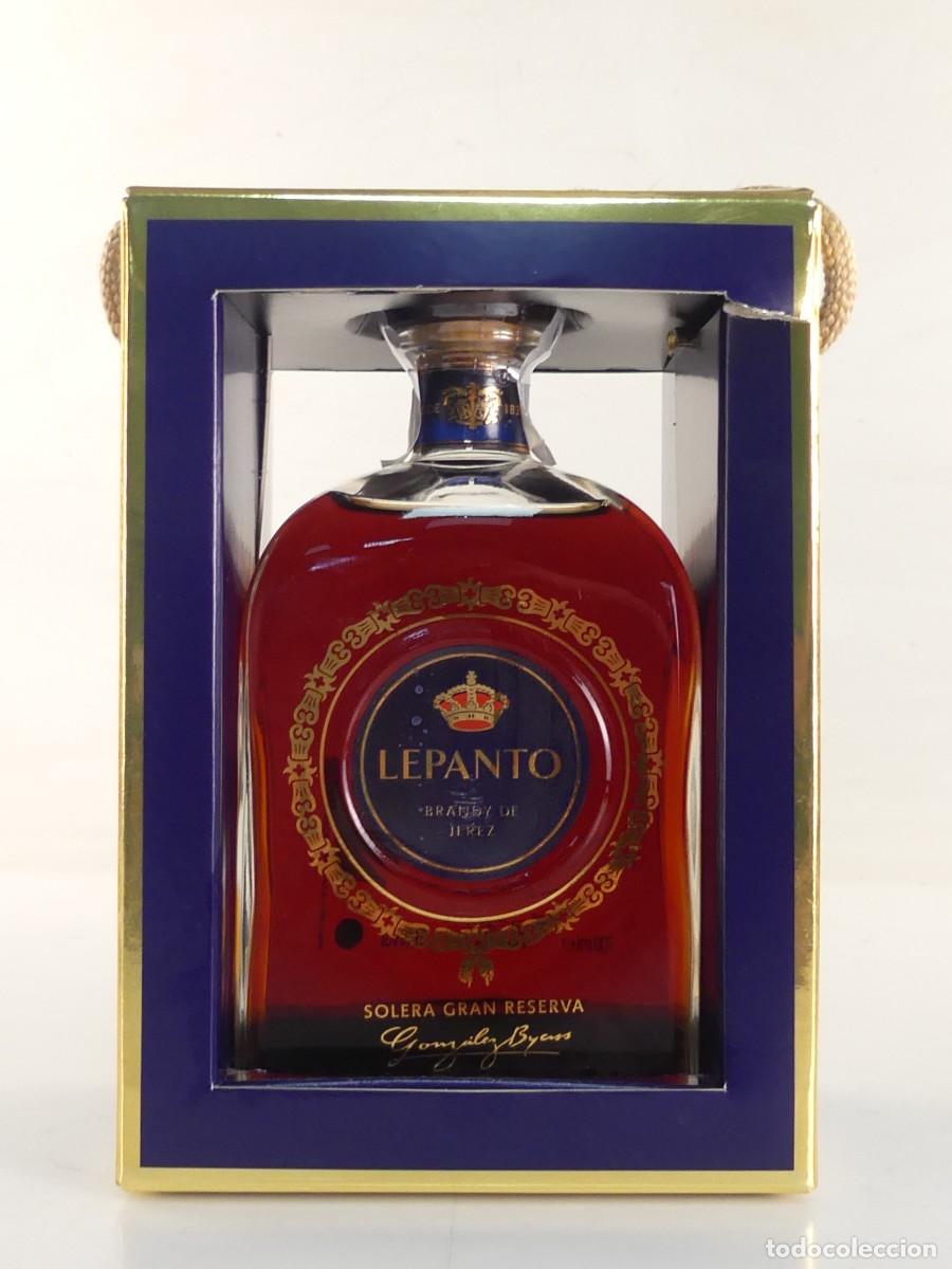 Coleccionismo de vinos y licores: BOTELLA BRANDY LEPANTO GONZALEZ BYASS CON CAJA - SOLERA GRAN RESERVA OBJETO DE COLECCI&Oacute;N
