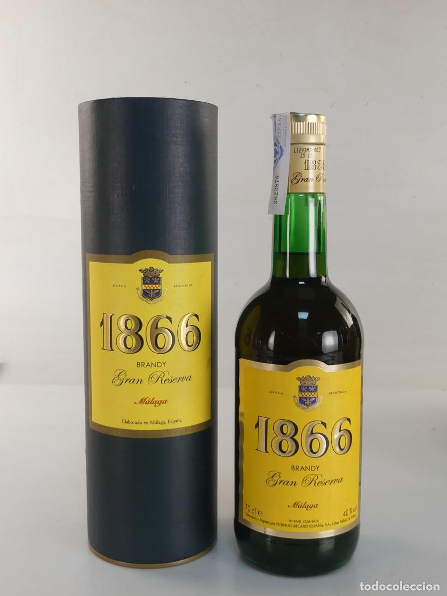 Coleccionismo de vinos y licores: BRANDY GRAN RESERVA 1866 MALAGA CON CAJA